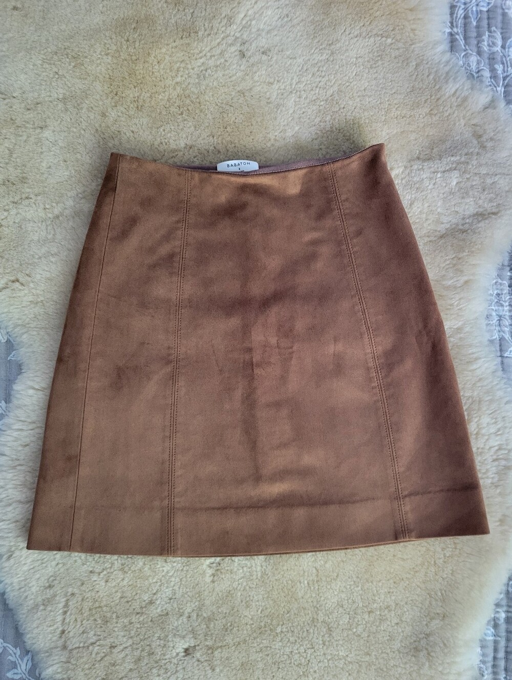 ARITZIA Babaton | Chestnut Suede Mini Skirt | Size 2